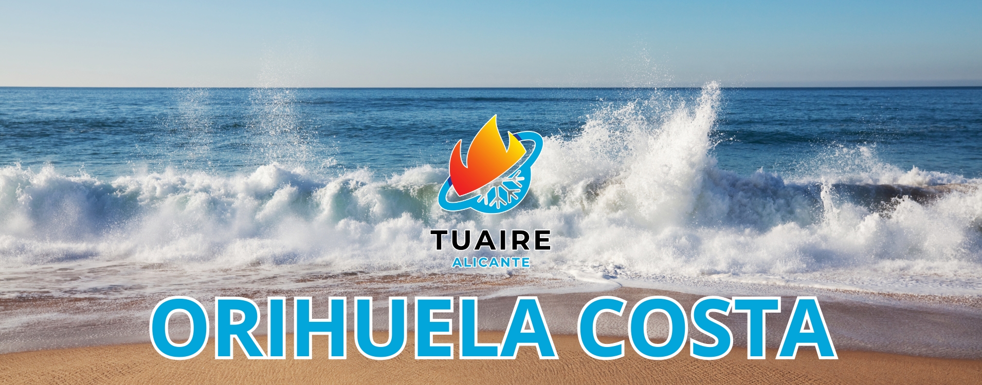 Vista del litoral de Orihuela Costa con climatización doméstica