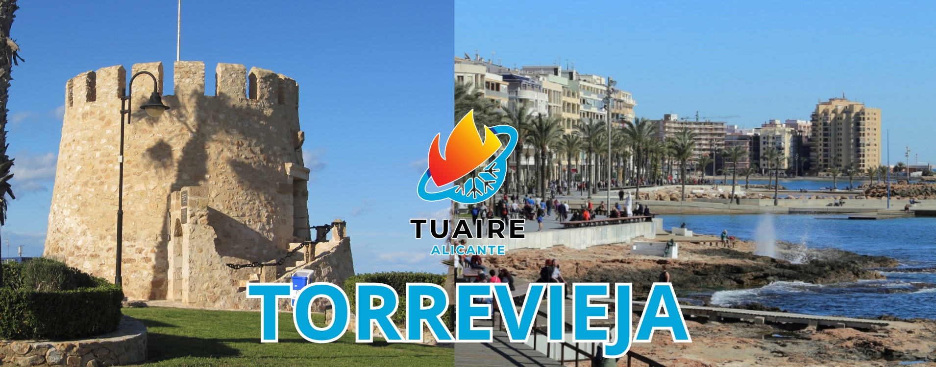 Vista de Torrevieja con climatización doméstica