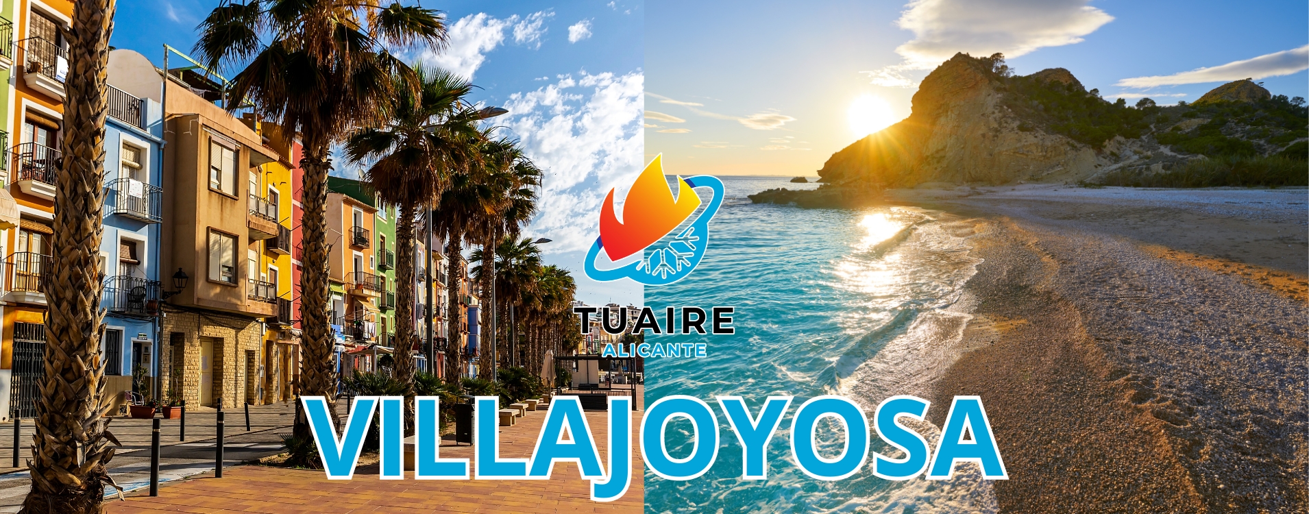 Vista de Villajoyosa con climatización doméstica